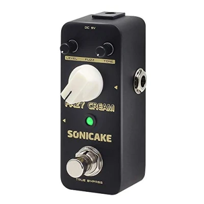 Afbeelding van SONICAKE Fuzz Fazy Cream True Bypass gitaareffectpedaal