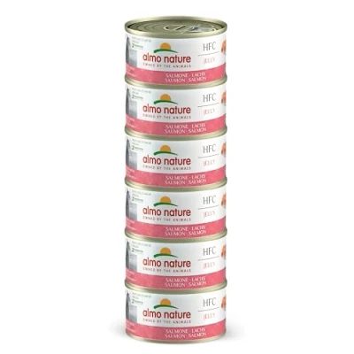 Afbeelding van 24 x 70 g Zalm Almo Nature HFC Natural kattenvoer