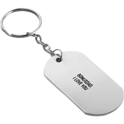 Afbeelding van Akyol bonusdad i love you sleutelhanger vader de liefste bonusvader vaderdag cadeautjes cadeau verjaardagscadeau verjaardag kado geschenk gift artikelen 54 x 29mm