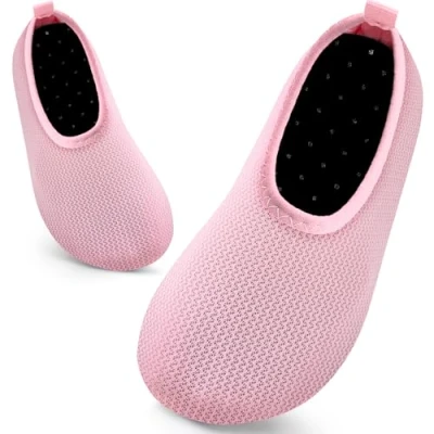 Afbeelding van Kinderen Zwemmen Water Schoenen Peuters Baby Aqua Sokken Sneldrogend Zwembad Strand Barefoot voor Jongens Meisjes Kinderen, 817 Roze, 8.5/9 UK Child