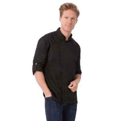 Afbeelding van Chef Works Hartford jas voor heren, Zwart, XXL