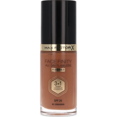 Afbeelding van Max Factor Facefinity All Day Flawless 3 in 1 Flexi Hold Foundation 92 Cinnamon