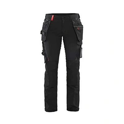 Afbeelding van Blaklader Dames 4 weg stretch werkbroek 7192 1645 Zwart/Rood D22