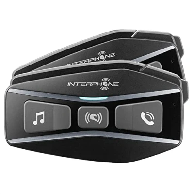 Afbeelding van Interphone U com 16 Bluetooth communicatiesysteem Double Pack, zwart