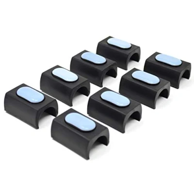 Afbeelding van Design61 PTFE Set van 8 glijders voor stoelen, cantilever stoelglijders, diameter 23 25 mm, meubelglijders, klemschaalglijders