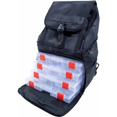 Afbeelding van Ultimate Dark Camo Backpack (Incl. 4 Tackleboxen) Vistas