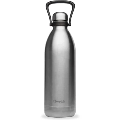 Afbeelding van Qwetch Grote thermosfles 2 l roestvrij staal 48 uur koud en 16 warm waterdicht BPA vrij roestvrijstalen drinkfles met draaggreep