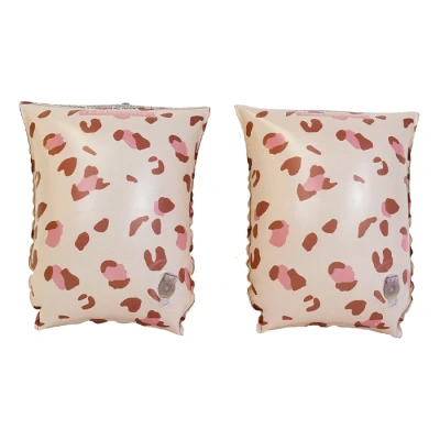 Afbeelding van Swim essentials zwembandjes panterprint oudroze 2 6 jaar