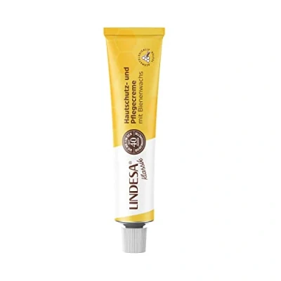 Afbeelding van Lindesa Pflegecreme mit Bienenwachs Handcreme Hautschutzcreme Hand Creme PE Tube 60ml (1)