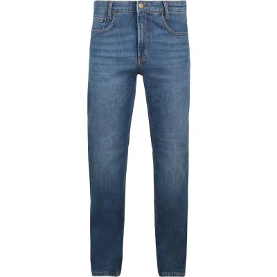 Afbeelding van MAC Jeans Rick Blauw maat W 32 L 30 Heren met Regular fit Pasvorm Stretch Suitable Herenkleding