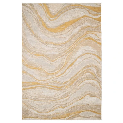 Afbeelding van Vloerkleed Marmer Velura Ambergeel 160x230 Cm