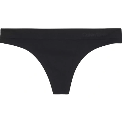 Afbeelding van Calvin Klein 3P Fusion Flex Thong Zwart polyamide Large Dames