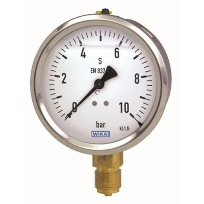 Afbeelding van Manometer 63mm Onder Aansluiting 0 400 Bar
