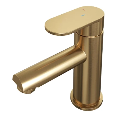 Afbeelding van Brauer Gold Edition Wastafelmengkraan opbouw laag model C PVD geborsteld goud