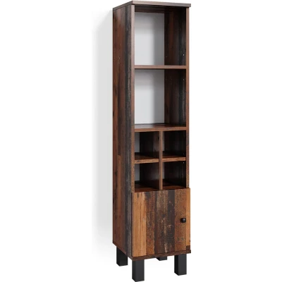Afbeelding van Vicco Halfhoge kast Fynn, Eiken rustiek, 30 x 130.6 cm kleine deur