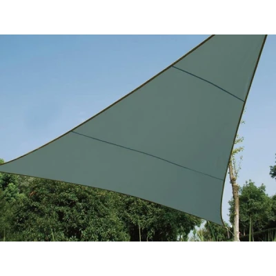Afbeelding van Perel Schaduwdoek, waterafstotend, 5 x m, 160 g/m², polyester, driehoek, groengrijs