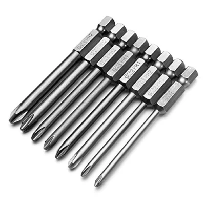 Afbeelding van EsportsMJJ 8 stks 75 mm Magnetische Lange Zeskant Kruiskop Schroevendraaier Bits Set