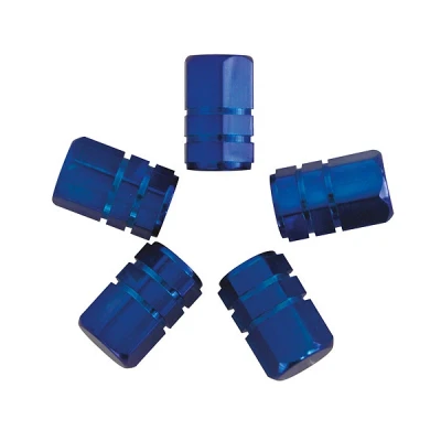 Afbeelding van Carpoint Ventieldopjes 5st zuiger blauw