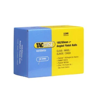 Afbeelding van Tacwise schuine afbouwnagel maat 16 Nagel voor tacker 50 mm Gegalvaniseerd 2500 stuks