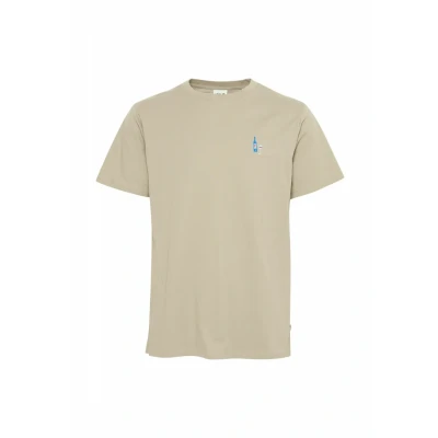 Afbeelding van Solid Tshirt basic, Heren, Maat: Small, Laurel oak