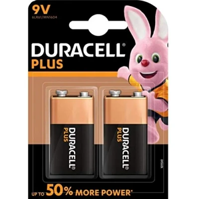 Afbeelding van Duracell Plus MN1604 Alkaline 9 V batterijen