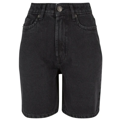 Afbeelding van Urban Classics Bermuda Jeansshort, Dames, Maat: XS, Black washed