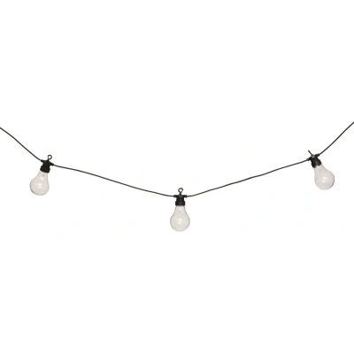 Afbeelding van Atmosphera Solar tuin feestlampjes lichtsnoer transparant kunststof 490 cm buiten Led licht tuinverlichting op zonne energie