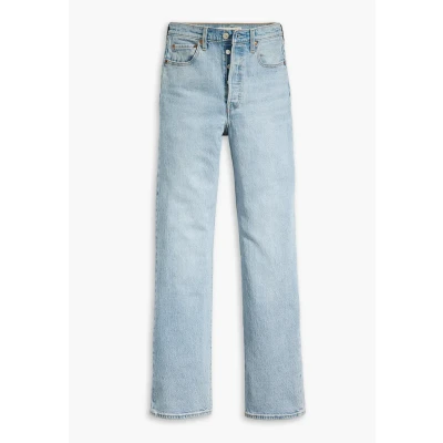 Afbeelding van Levi&#039;s Ribcage FULL Length Button FLY Straight leg jeans, Dames, Maat: 32x32, Samba tango light