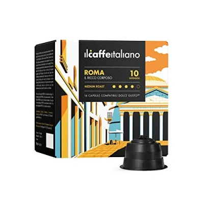 Afbeelding van Nescafé Dolce Gusto capsules compatibel 96 Il Caffè Italiano Blend Roma Intensiteit 10