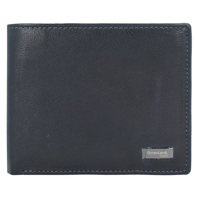 Afbeelding van Greenland Nature Zwarte Nappa Portemonnee RFID Leer 11 cm