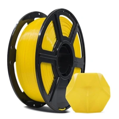Afbeelding van FLASHFORGE PLA PRO 3D printerfilament, 1,75 mm, 1 kg spoel, maatnauwkeurigheid +/ 0,02 mm voor FDM printers, betere taaiheid en geen knopen, geel