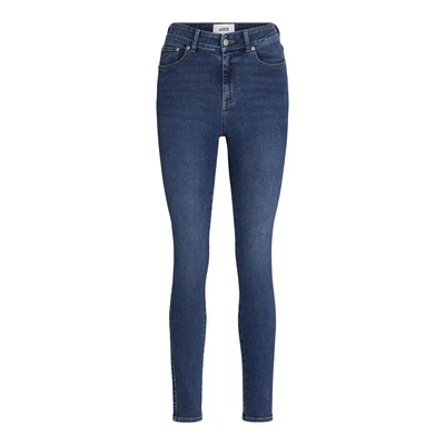 Afbeelding van Jack &amp; Jones Jxvienna Skinny Mw S1140 Jeans DNM Noos, donkerblauw (dark blue denim), (XS) W x 30L