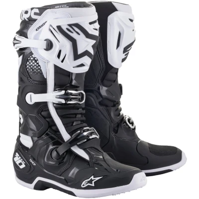 Afbeelding van Alpinestars 2025 Tech 10 Crosslaarzen Zwart / Wit maat 13 = 48