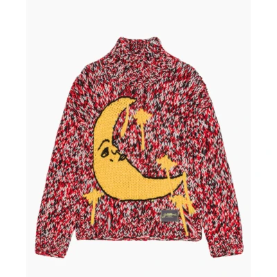 Afbeelding van GANNI Graphic high neck sweater knitwear Grafische gebreide coltrui