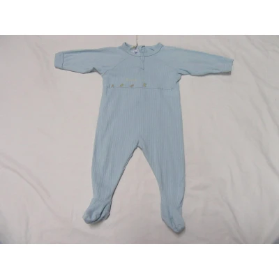 Afbeelding van petit bateau , pyjama bleek blauw katoen kuikens 6 maand 67