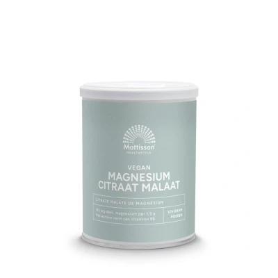Afbeelding van Vegan Magnesium Citraat Malaat Poeder 125GR