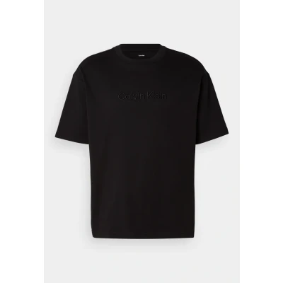 Afbeelding van Calvin Klein Fashion LOGO TEE Tshirt print, Heren, Maat: Small, Black