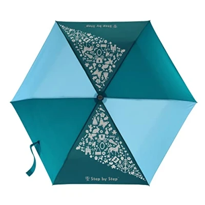 Afbeelding van Paraplu Step by Magic Rain effect donker blauw