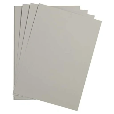 Afbeelding van Clairefontaine Ref 975272C Maya glad gekleurde tekenkaart (verpakking van 25 vellen) 185gsm A4 (29,7 x 21cm) Lichtgrijze kleur Diep geverfd, zuurvrij, pH neutraal