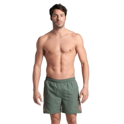 Afbeelding van Arena Fundamentals Logo R Boxershorts voor heren, Sage Fluo Red, S