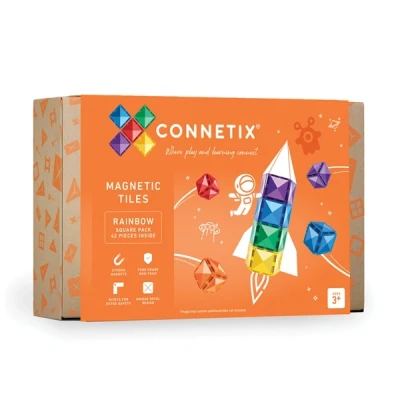 Afbeelding van Connetix magnetische tegels square rainbow 42st