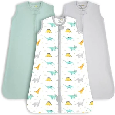 Afbeelding van Mama Cheetah Babyslaapzak, 0,5 TOG, 100% biologisch katoen, ideaal voor de zomer, zomerslaapzak jongens en meisjes, XL (18 24 maanden)