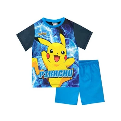 Afbeelding van Pokemon Jongens Pyjama&#039;s Pikachu Blauw 128