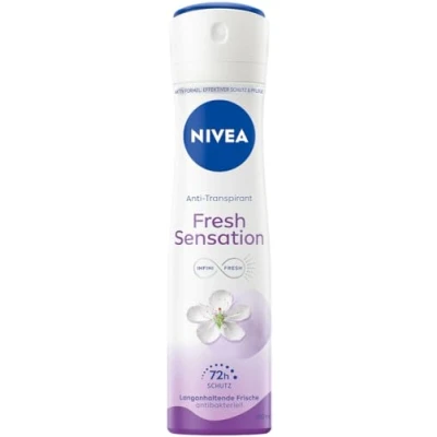 Afbeelding van NIVEA Fresh Sensation Deospray voor 72 uur bescherming tegen zweet en geur, anti transpirant formule met antibacteriële werking, deodorant fruitige geur langdurige frisheid,