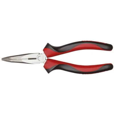 Afbeelding van GEDORE red Platte ronde tang 200 mm 45 schuine grijpvlakken, langsgetand/inductief geharde snijkanten/2 componentengreep, handvriendelijke krachtoverbrenging
