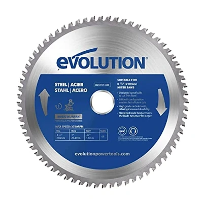 Afbeelding van Evolution Power Tools M210TCT 50MS Plaatstaal zaagblad met uiteinde van carbide, 210 mm