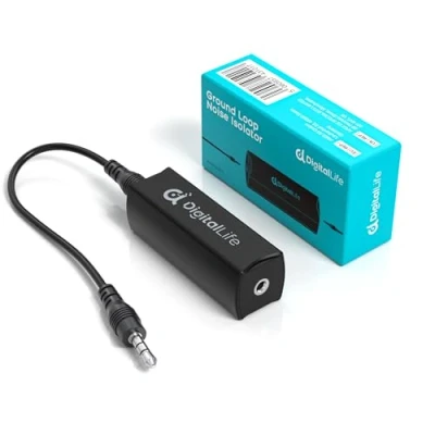Afbeelding van DigitalLife Ground Loop Noise Isolator 3,5 mm TRS Hum Eliminator
