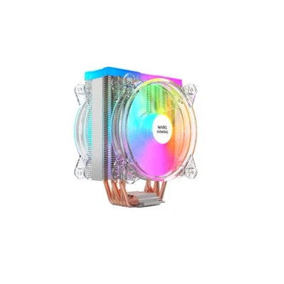 Afbeelding van Mars Gaming MCPU66, Triple ARGB CPU Heatsink, 6 Heatpipes HCT, TDP 220W, 2 Ventilatoren 12cm