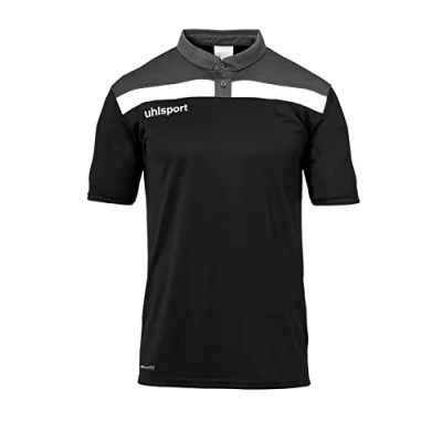 Afbeelding van Uhlsport Offense 23 Polo Heren Zwart / Antraciet Wit Maat: 4XL