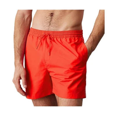 Afbeelding van Calvin Klein Swimwear Zwemshorts, Heren, Maat: XL, Flaming chili